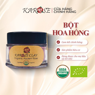 Bột hoa hồng Karose Clay thiên nhiên làm sáng, mịn da, chống lão hóa