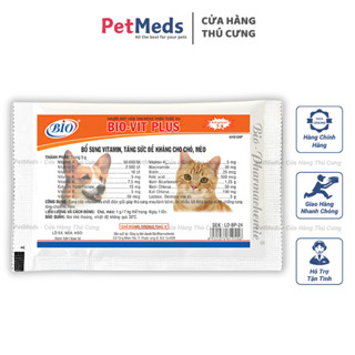 BIO VIT PLUS Gói Bổ Sung Vitamin Cho Chó Mèo Giúp Tăng Sức Đề Kháng, Tăng Tính Thèm Ăn
