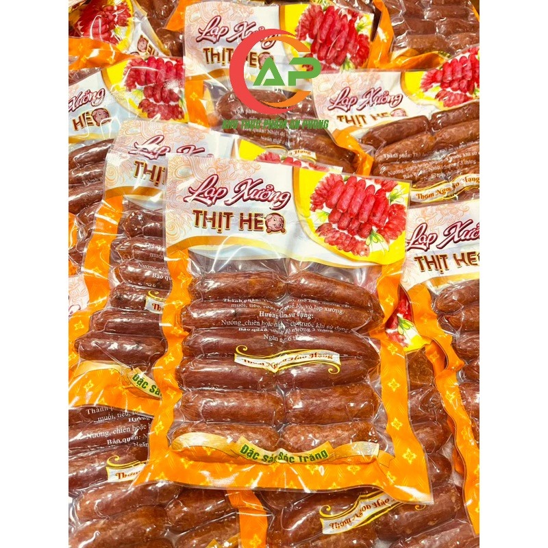 LẠP XƯỞNG HEO SẤY KHÔ TIÊU ĐEN 500g