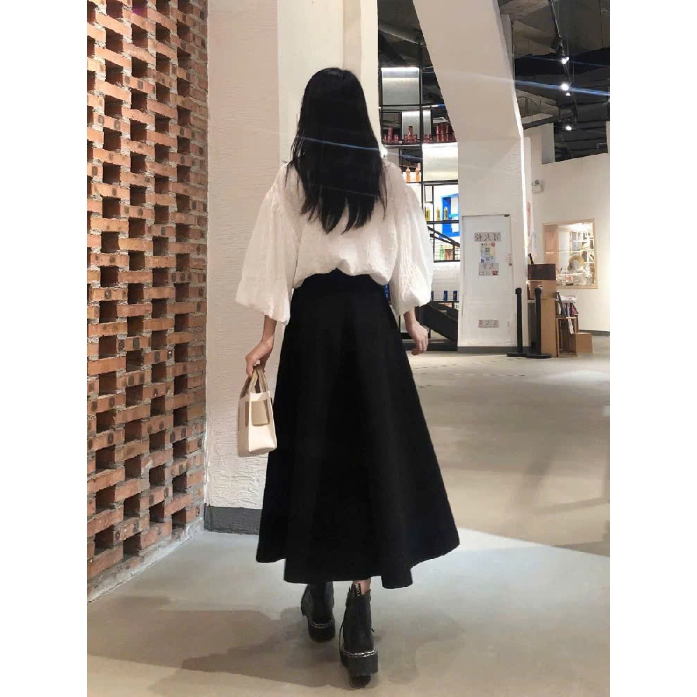 [75cm-85cm] Chân Váy Dài Nữ Basic dáng xòe, Chân váy Midi công sở đi chơi Okélla M9975 (vải dày dặn,túi 2 bên) | BigBuy360 - bigbuy360.vn