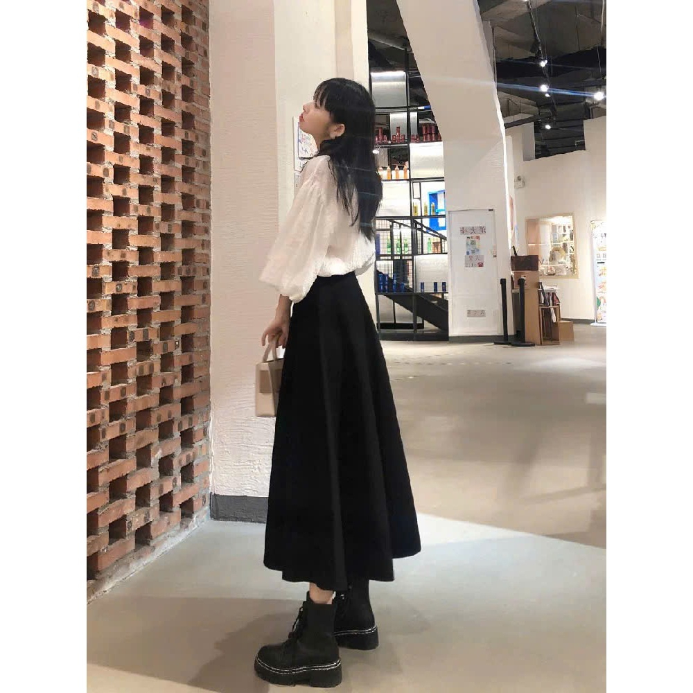[75cm-85cm] Chân Váy Dài Nữ Basic dáng xòe, Chân váy Midi công sở đi chơi Okélla M9975 (vải dày dặn,túi 2 bên) | BigBuy360 - bigbuy360.vn