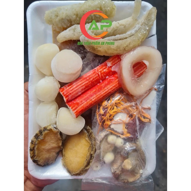 Set soup Bào ngư hải sâm sốt hoàng kim 350g-400g (giao hỏa tốc TPHCM)