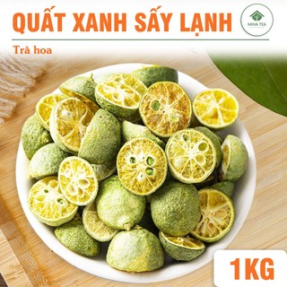 Quất xanh sấy lạnh 1kg, tắc xanh sấy thăng hoa, giữ nguyên hương vị, pha trà thanh nhiệt, giải khát
