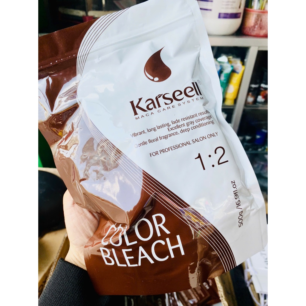 Bột Tẩy Tóc nâng sáng Cao Cấp KARSEELL Maca Care System Color Bleach 500g