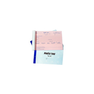 Phiếu Thu 2 Liên Khổ 13x19cm 30-50 Bộ Lốc 10 Quyển