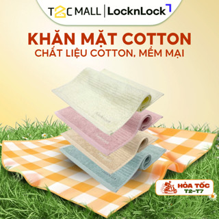 Khăn Mặt Cotton Locknlock - 30X50 Cm - 4 Màu (Beige, Ngà, Mint, Hồng) - ETM001 - T2CMALL