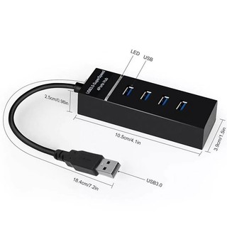 [Xả kho] Hub Chia 4 Cổng loại chuẩn USB 3.0 tốc độ cao (4 Port 3.0)