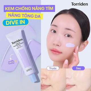 Kem chống nắng nâng tông Torriden Dive-In Sun Cream - Purple SPF50+ PA++++