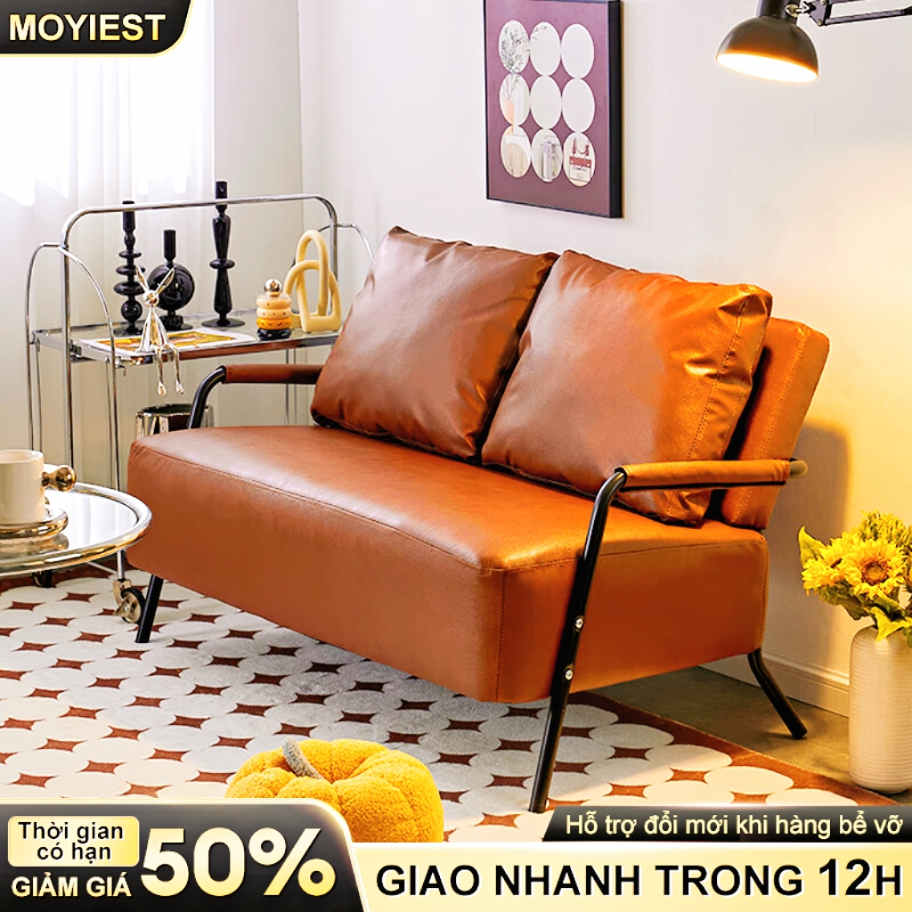 Ghế sofa vải, phòng khách, phòng cho thuê đơn giản, kiểu dáng nhỏ, đậu hũ xếp thẳng hàng. | BigBuy360 - bigbuy360.vn