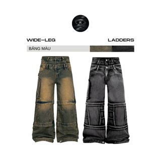 Bad Choices | Quần Wide-legs jeans LADDERS thiết kế 2 lưng StreetStyle