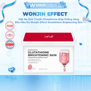 Hộp 30 Mặt Nạ Dịch Truyền Glutathione Giúp Dưỡng Sáng Đều Màu Da Wonjin Effect Glutathione