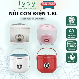 Nồi cơm điện nắp gài 1.8L Sunhouse SHD8602 | SHD8606 | SHD8606R | SHD8607W Chính Hãng