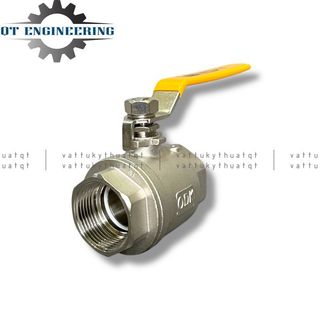 Van Bi Tay Gạt Nối Ren Inox 304 Phi 49-76mm