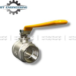 Van Bi Tay Gạt Nối Ren Inox 304 Phi 49-76mm