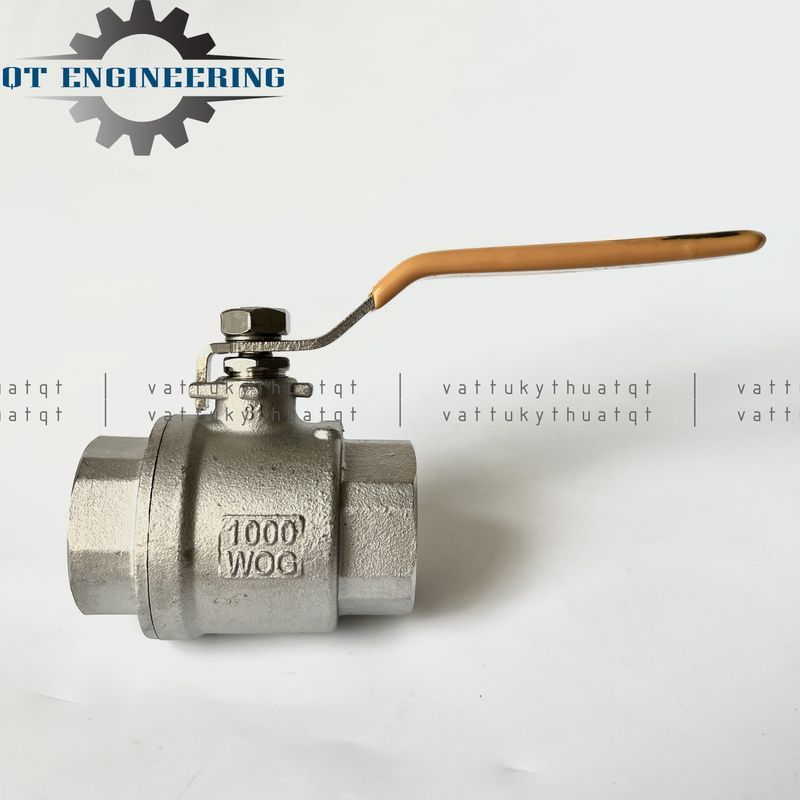 Van Bi Tay Gạt Nối Ren Inox 304 Phi 49-76mm