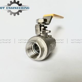 Van Bi Tay Gạt Nối Ren Inox 304 Phi 49-76mm