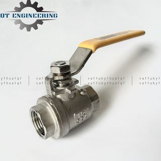 Van Bi Tay Gạt Nối Ren Inox 304 Phi 49-76mm