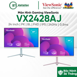 Màn Hình Gaming ViewSonic VX2428AJ PK BL 24 inch FHD IPS 240Hz 0.5ms | Chính Hãng | Bảo hành 36 tháng