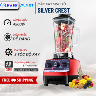 Máy Xay Sinh Tố Đa Năng SILVER CREST SC-1589 Máy Xay Công Nghiệp 2 Cối Xay Công Suất 4500W, Xay Rau Củ Thịt Cá Tiện Lợi