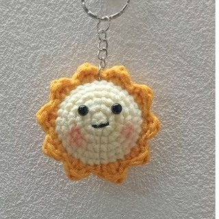Móc khoá đôi Trái Đất và Mặt Trời - Móc khoá handmade