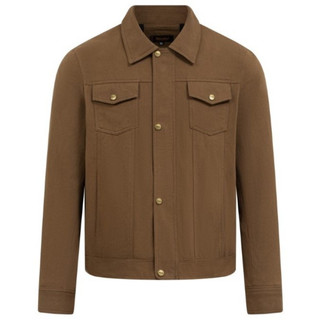  Áo khoác kaki nam cổ bẻ túi hộp dài tay Trucker Jacket Ftt Leather đơn giản trẻ trung - Mã AK01 