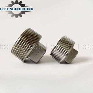 Nút Bịt Ren Ngoài Inox 304 Phi 13mm-60mm