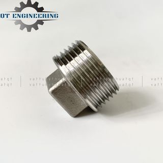 Nút Bịt Ren Ngoài Inox 304 Phi 13mm-60mm