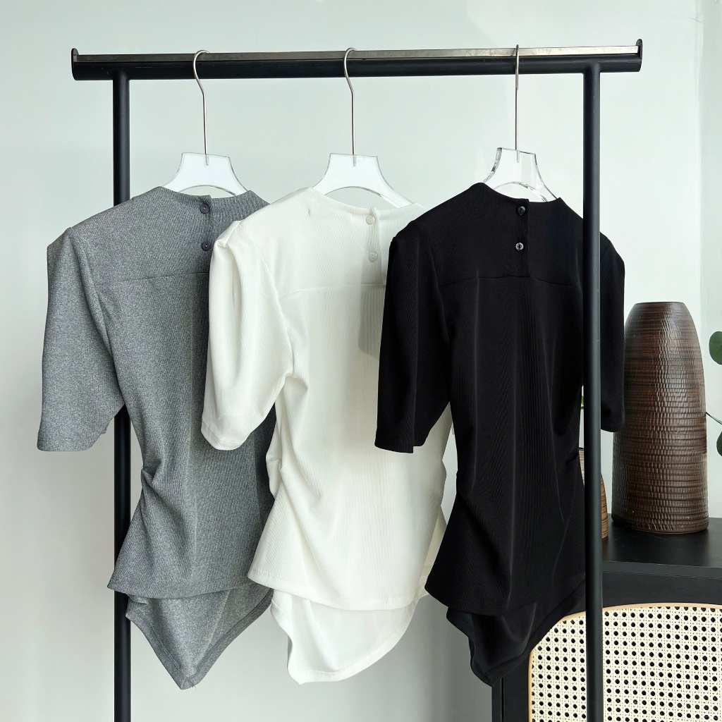 Áo Thun Nữ 𝐂𝐂𝐇𝐀𝐓 Dáng Ôm Vai Ly Kiểu Maya Chất Liệu Co Giãn 4 Chiều Cao Cấp 15TNC2022OT | BigBuy360 - bigbuy360.vn