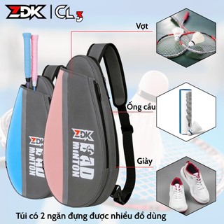 Túi đeo Vợt Cầu Lông ZDK cao cấp đựng giày, ống cầu phụ kiện chơi cầu lông, túi đa năng tiện lợi