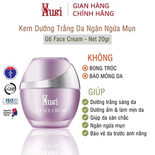 [HuGi] Kem G6 Dưỡng Trắng Sáng Da Mặt Ngăn Ngừa Mụn & Lão Hóa 20g