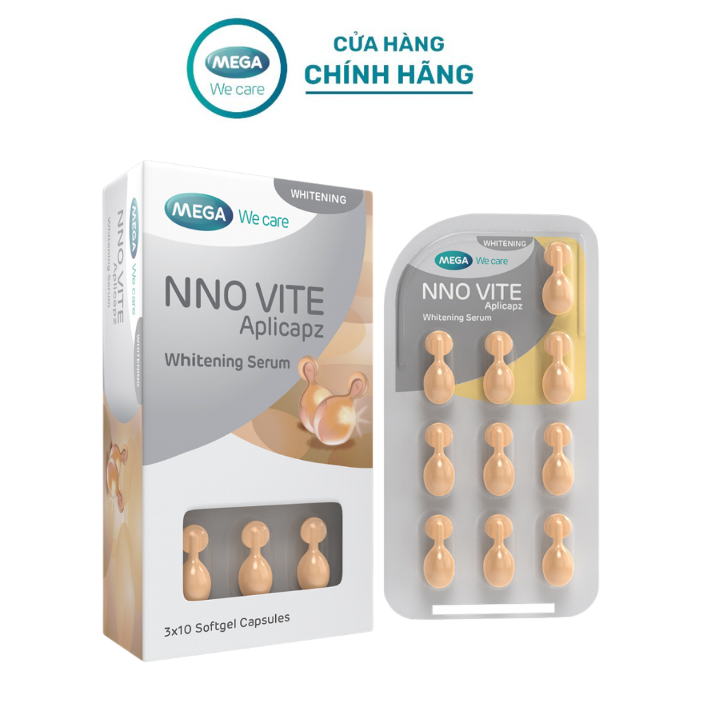 [LIVE] Serum dưỡng trắng da, đều màu da - Vitamin C, Vitamin E, Bisabolol - NNO VITE Mega We Care (3
