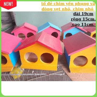  chuồng chim 2 ô tổ  chim  yến phụng và dòng vẹt nhỏ dài 19cm rộng 15cm.  cao 11cm. 