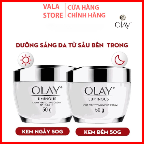 [ OLAY CTY ] Kem Dưỡng Olay Luminous Trắng Da, Mờ Thâm Nám Ban Đêm 50g