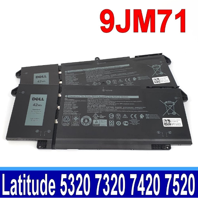 🎁 Pin (Battery) ZIN Dell Latitude 13 5320 14 7320 7420 7520 1PP63 MHR4G 9JM71 42Wh