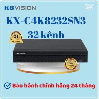 Đầu ghi hình camera ip 32 kênh kbvision kx-c4k8232sn3 / 16 kênh kx-c4k8216sn3 2 ổ cứng, chính hãng
