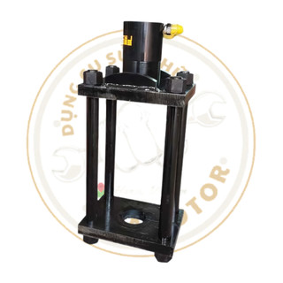 Ép ắc phi dê xe tải trụ đứng 40 tấn dùng bơm thủy lực, tháo chốt guốc phanh xe tải