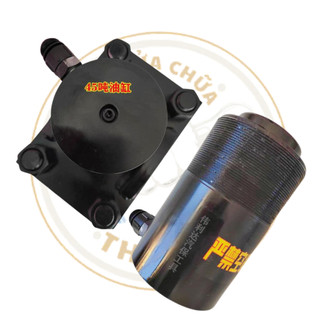 Ép ắc phi dê xe tải trụ đứng 40 tấn dùng bơm thủy lực, tháo chốt guốc phanh xe tải