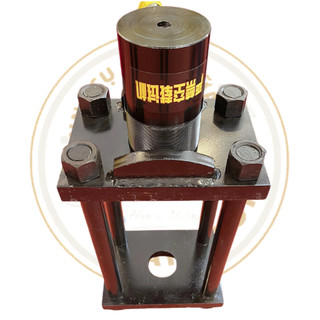 Ép ắc phi dê xe tải trụ đứng 40 tấn dùng bơm thủy lực, tháo chốt guốc phanh xe tải