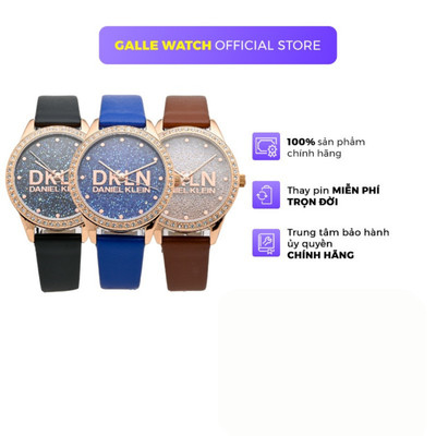 Đồng hồ nữ Daniel Klein Watch DK.1.12562 mặt nhỏ đính đá, kính cứng chống xước, chống nước, dây thép đeo tay cao cấp