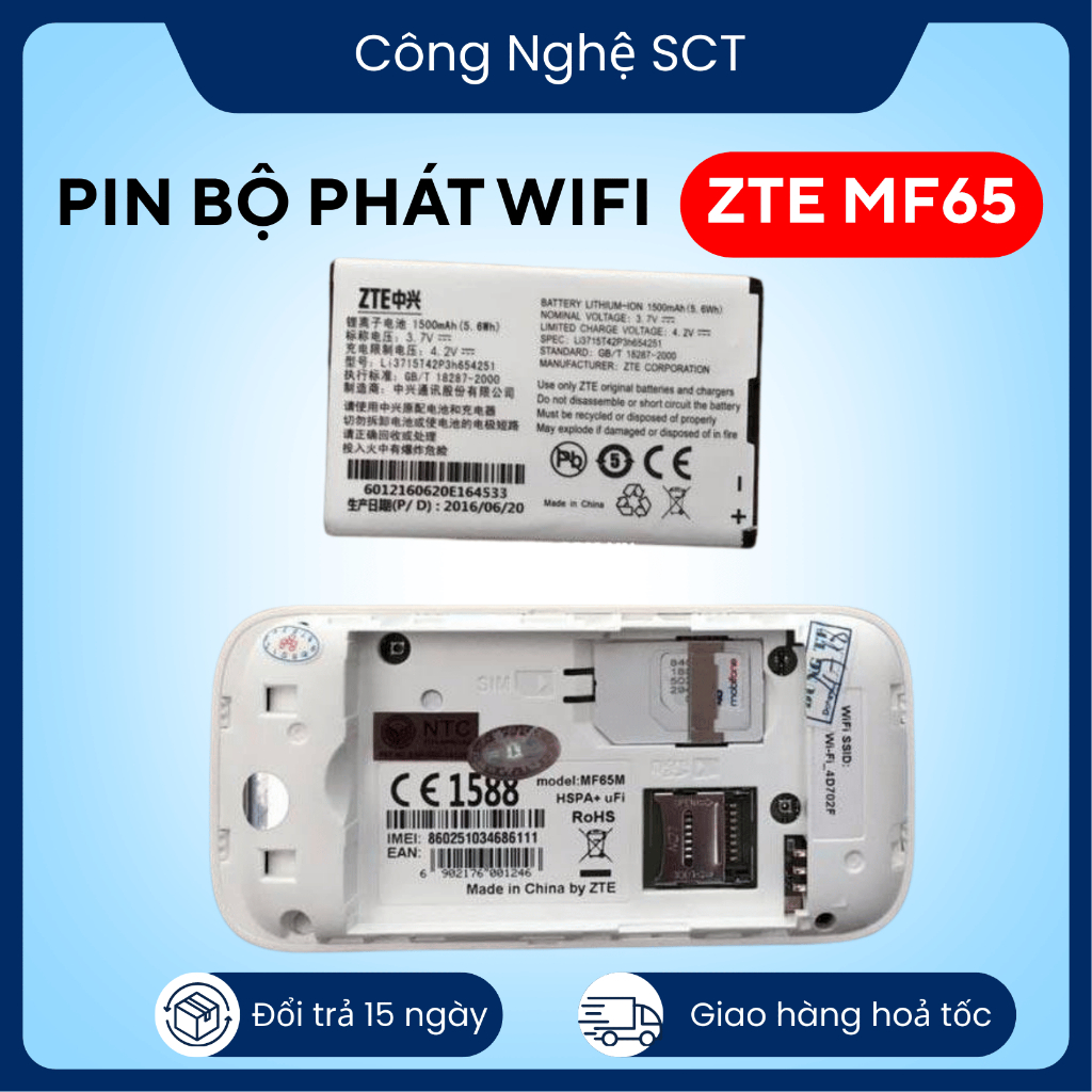 Pin ZTE MF65M