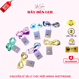 Dây Đèn Led 7 màu loại 1M Dùng Trang Trí, Decor Phòng Ngủ, Làm Lồng Đèn, Hoa Kẽm Nhung- YÊN STORE
