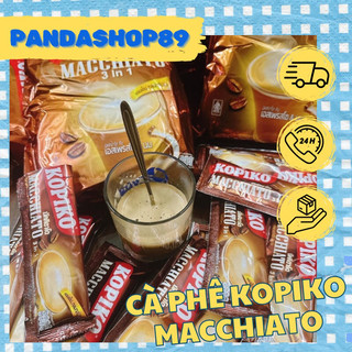 Cà phê hoà tan Kopiko Macchiato 3 in 1, cà phê sữa Thái Lan (túi 400g, 20 gói)