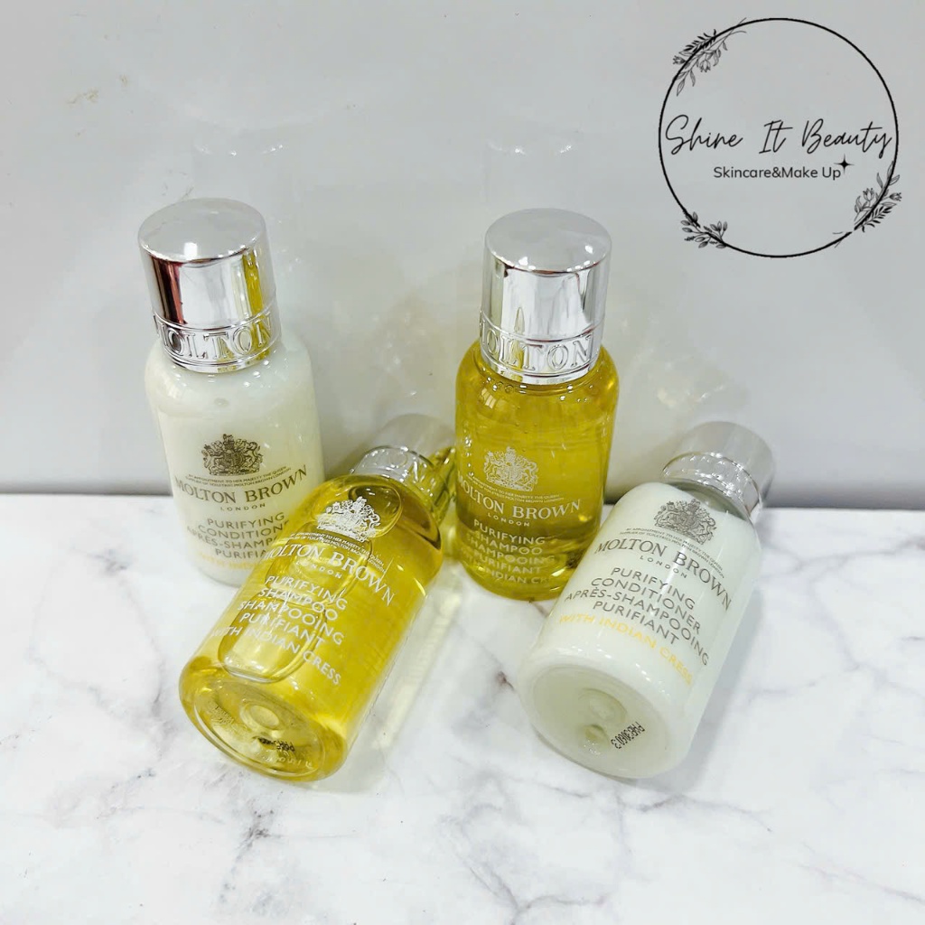 [Mini size 30ml] Sét dầu gội - xả Molton Brown Indian Cress