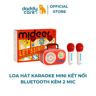 Loa karaoke mini bluetooth cho bé kèm mic hát karaoke Mideer Versatile singalone microphone