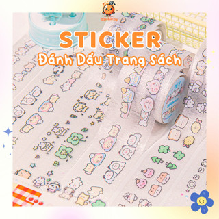 Sticker Đánh Dấu Sách Cute Nhiều Mẫu – Dán Trang Sách, Planner, Sổ Tay Tiện Lợi Xinh Xắn