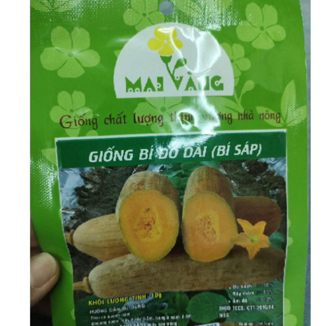 Hạt Giống Bí Đỏ Dài (bí sáp)