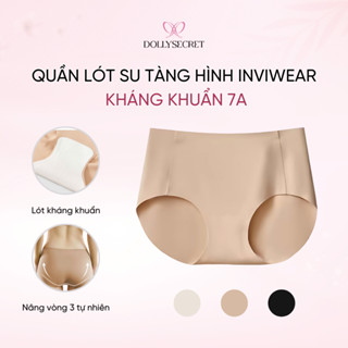 Combo 3 Quần Lót Su Tàng Hình Inviwear DOLLYSECRET Kháng Khuẩn 7A Công Nghệ Ép Nhiệt Không Viền Q12