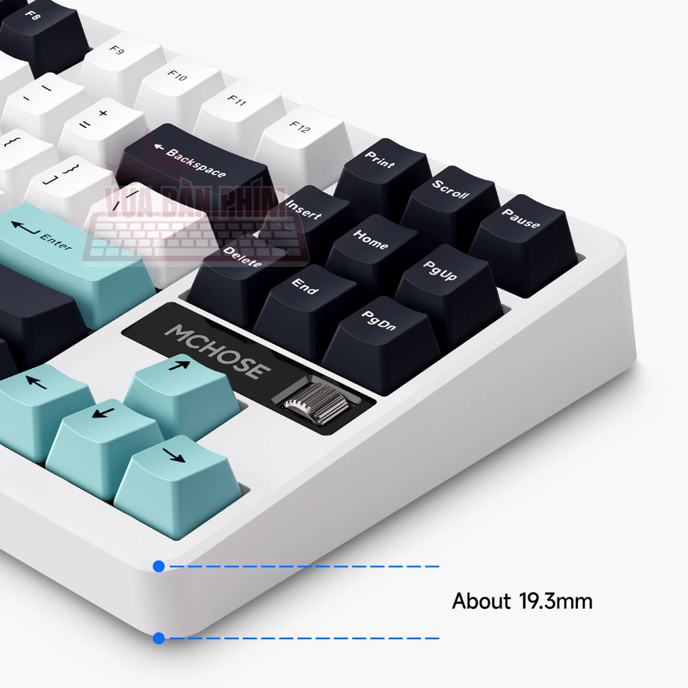 [HÀNG SẴN] Bàn phím cơ Mchose G87 Pro 3 modes , núm xoay ,mạch xuôi, led rgb, hostswap, gasket mount, keycap double shot | BigBuy360 - bigbuy360.vn