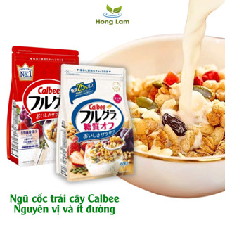 Ngũ cốc Calbee Ăn Kiêng Giảm Cân Nhật Bản, Ngũ Cốc Mix Sữa Chua Hoa Quả Hạt Khô Granola Ăn Sáng