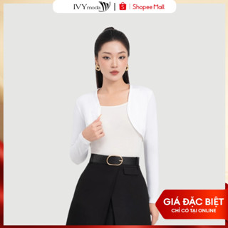 Áo thun mỏng khoác ngoài dài tay dáng Croptop IVY moda MS 61T0234